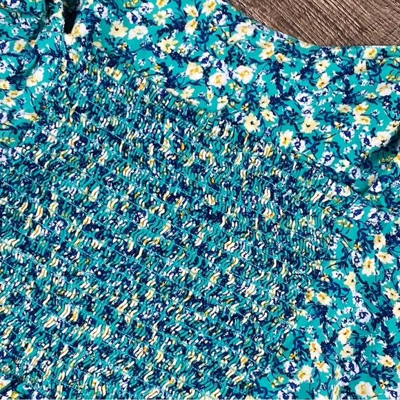 Old Navy Mini Dress Women 4X Colorful Floral Fairy Sleeveless Ruffle Cottagecore - Picture 6 of 8